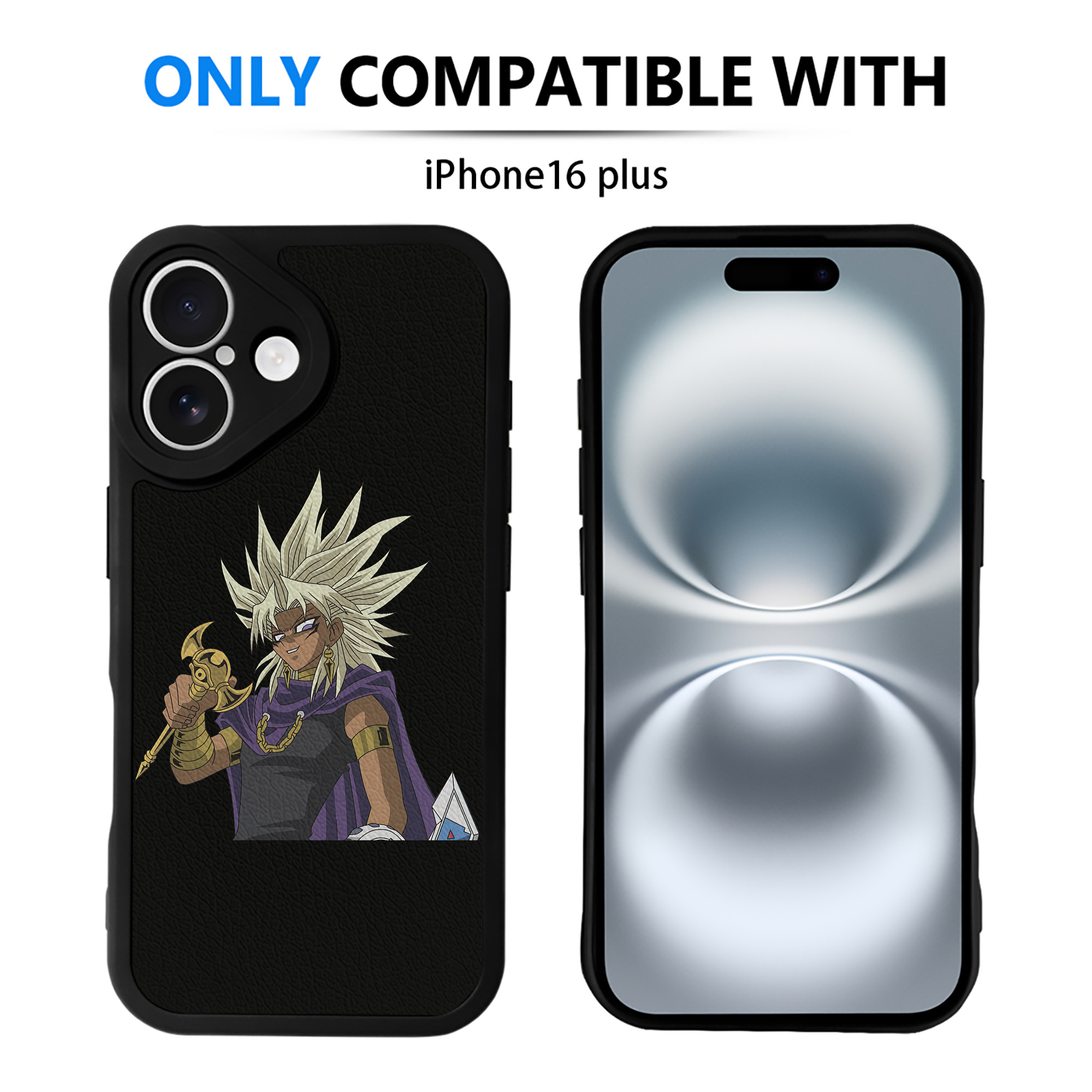 遊☆戯☆王 Yu-Gi-Oh! 【iPhone 16シリーズ対応】シリコンスマホケース（レザー調） 材質：シリコン